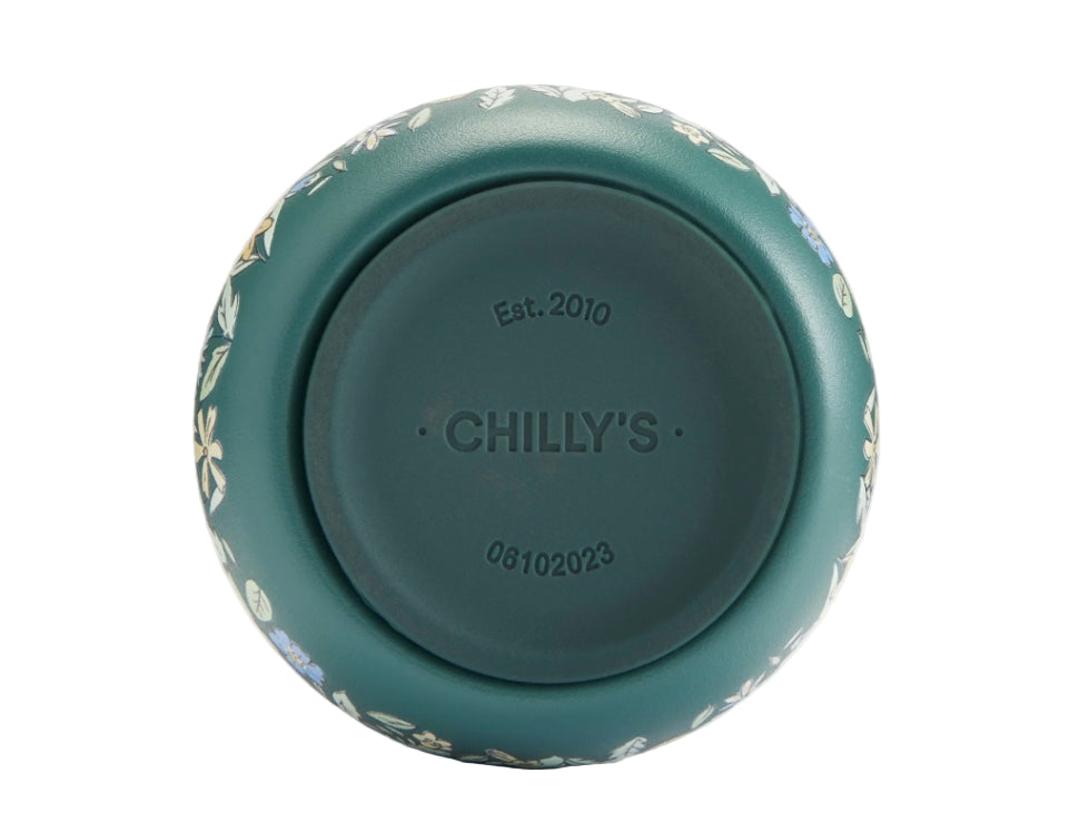 Chillys Series 2 Liberty 500ml water bottle with Summer Sprigs design, featuring colorful floral pattern and secure lid.