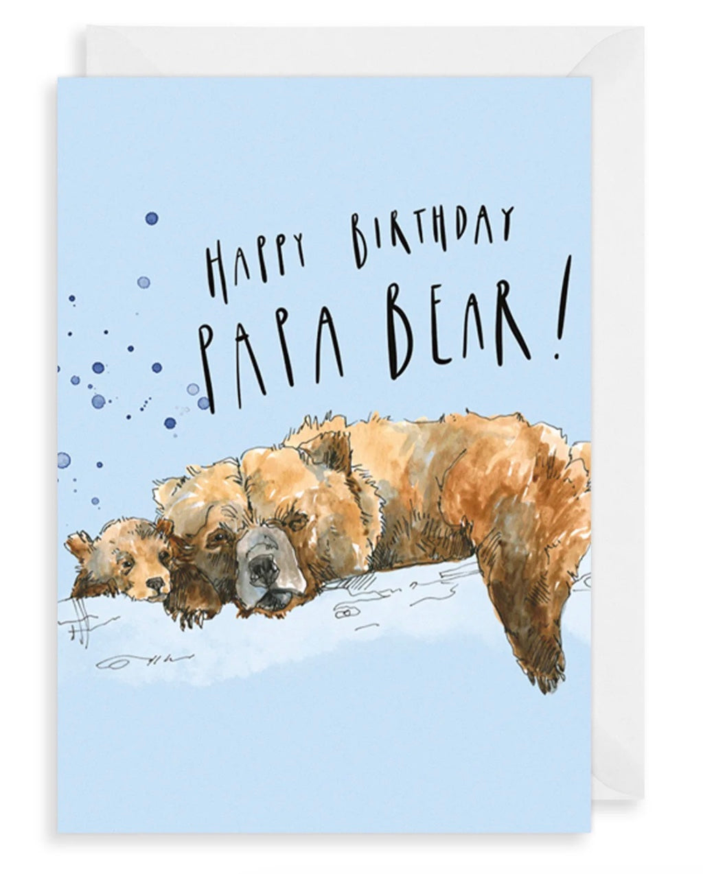 Happy birthday Papa Bear card from Cornucopia Home and Gift featuring a cheerful design by The Art File.