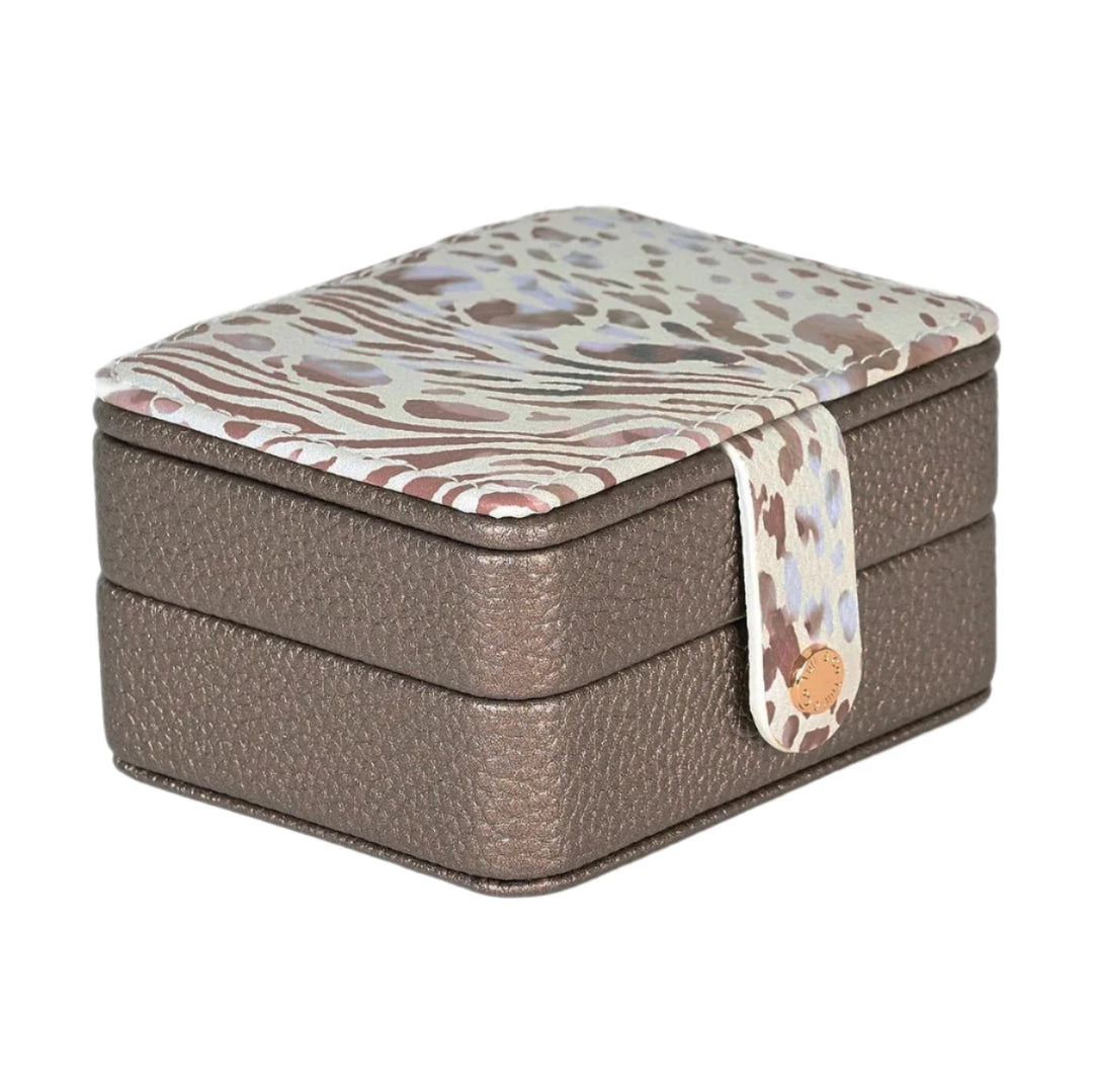 Tutti & Co natural jewelry box by Cornucopia Home and Gift, featuring a rustic wooden design with compartments for jewelry storage.