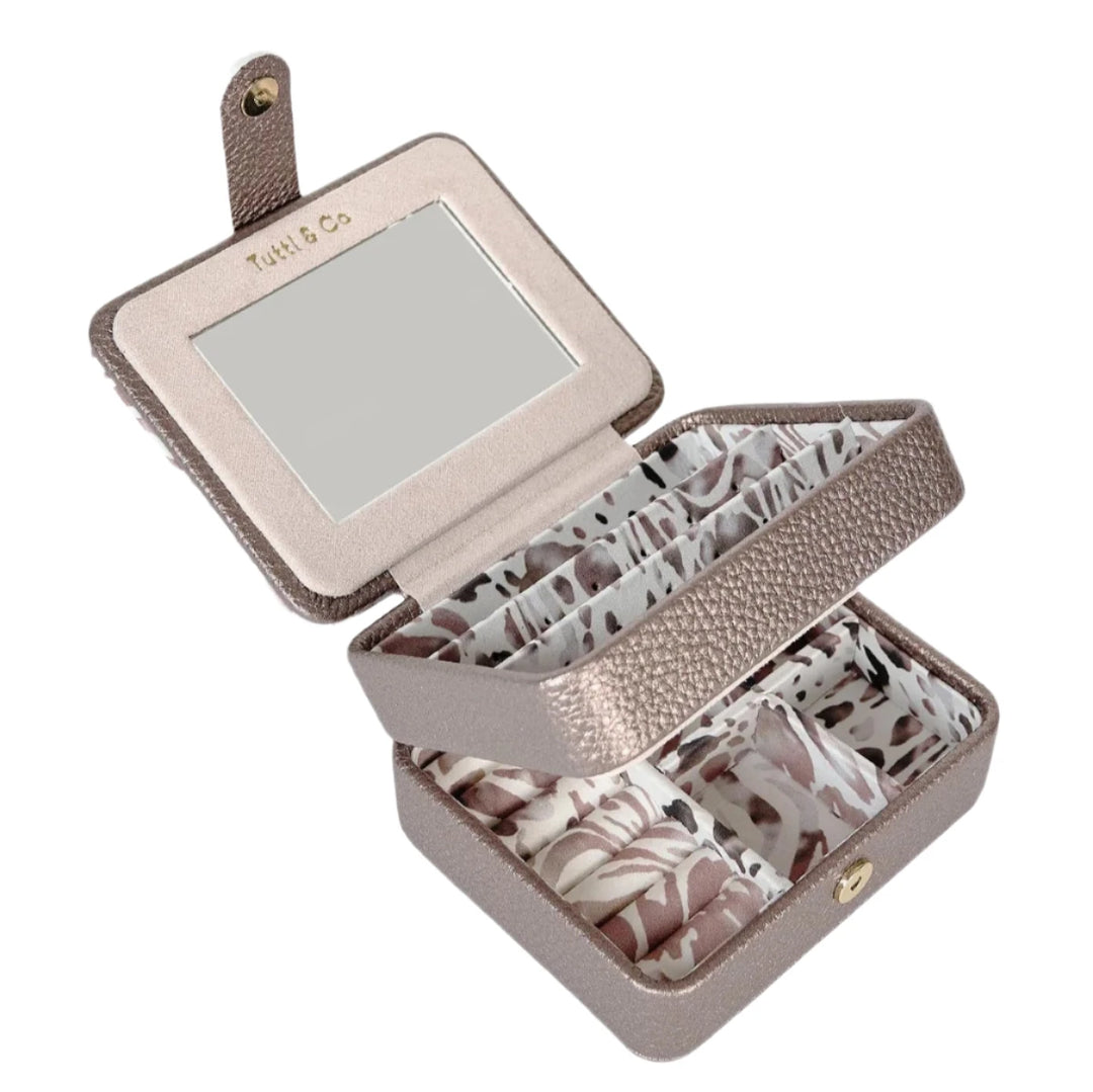 Tutti &amp; Co natural jewelry box by Cornucopia Home and Gift, featuring a wooden storage container for jewelry organization.