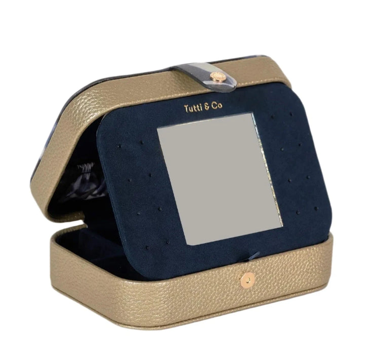 Tutti &amp; Co True Jewellery Box with compartments and lid, made by Cornucopia Home and Gift, in elegant design.