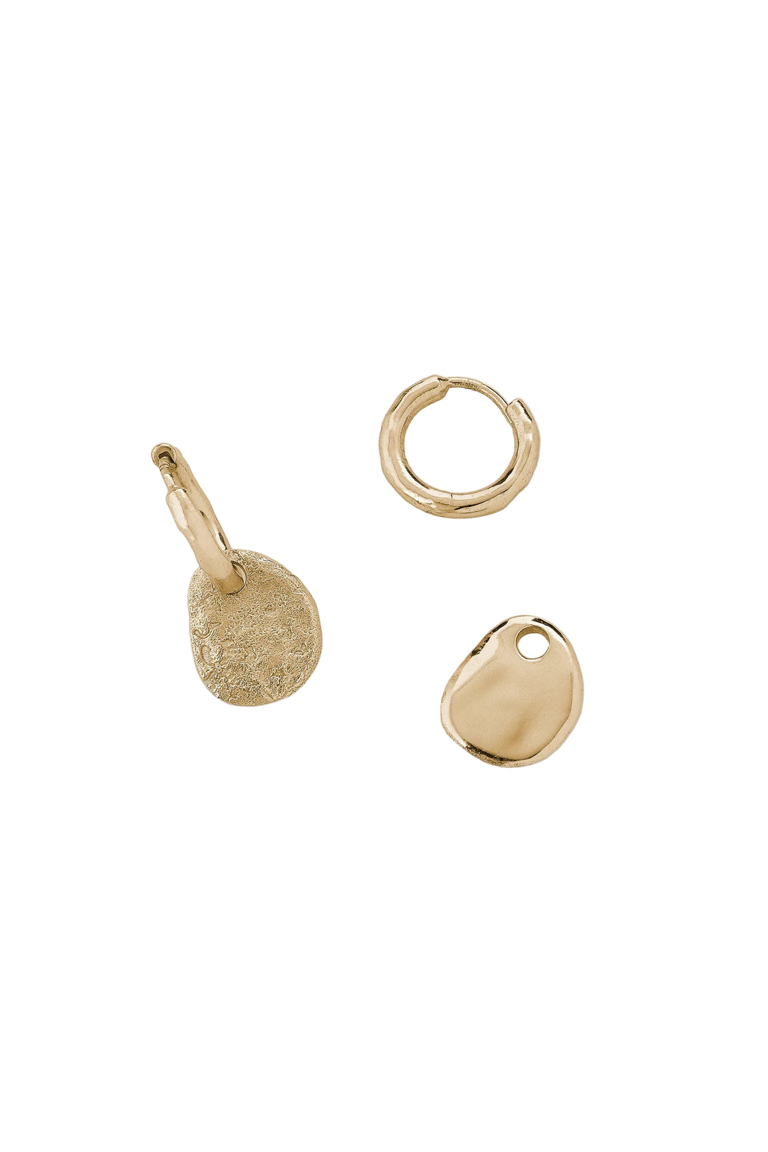 Gold Mist Earrings by Tutti & Co featuring delicate, layered design, perfect for elegant everyday wear.