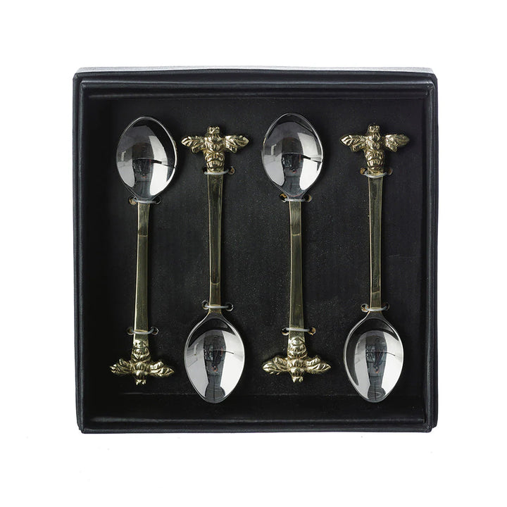 Selbrae House Set of 4 Bee Teaspoons
