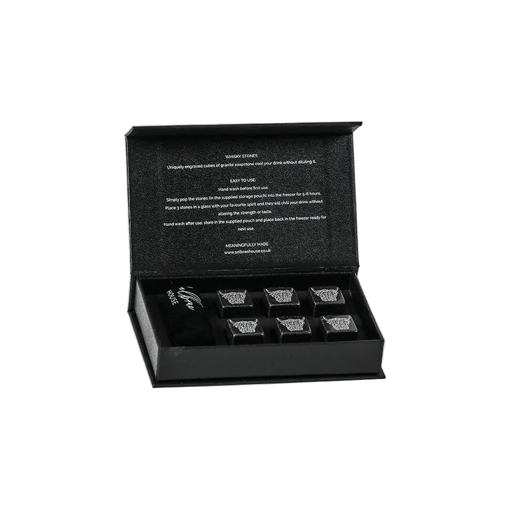 Selbrae House Highland Cow Whisky Stones - Set of 6