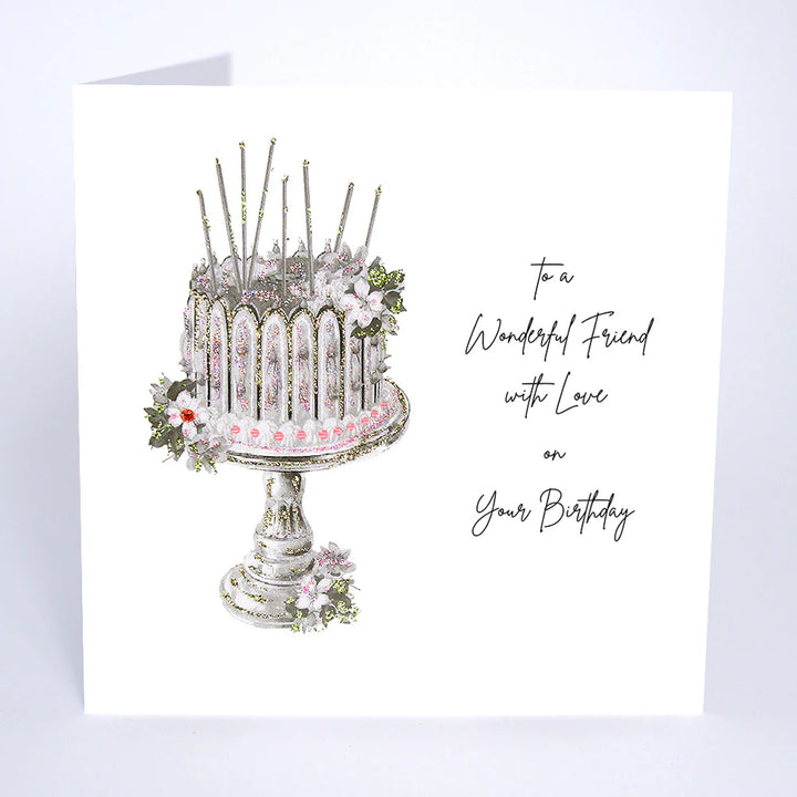Five Dollar Shake birthday card featuring heartfelt "To a Wonderful Friend with Love" message from Cornucopia Home and Gift.