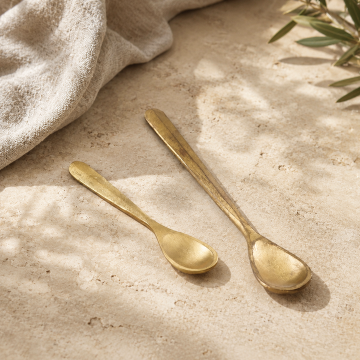 Jahi Spoons Brushed Gold Set of 2