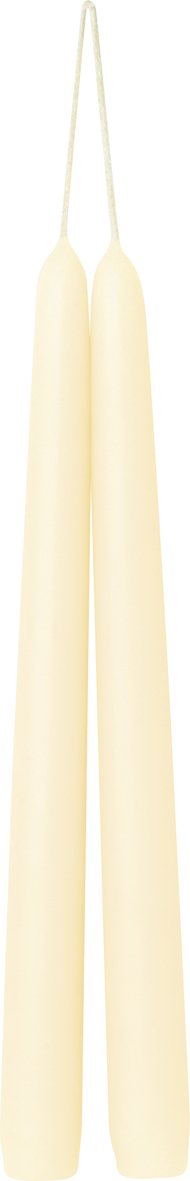 Tapered Champagne-colored candle from Cornucopia Home's Ideal Home Range, showcasing its elegant, tapered design.