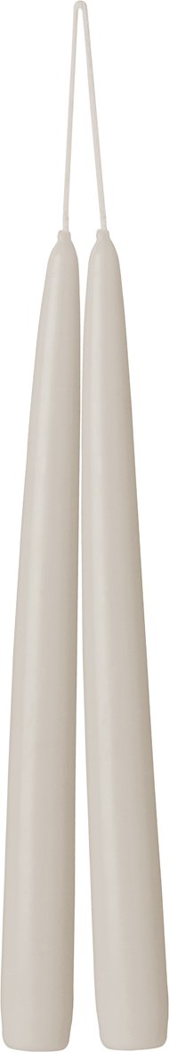 Linen tapered candle from Cornucopia Home and Gift's Ideal Home Range, displayed in a natural linen color.