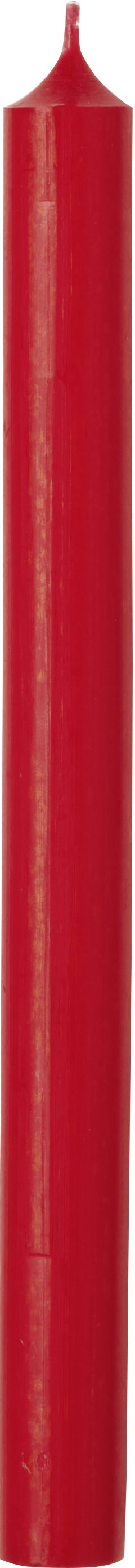 Red classic dinner candle from the Ideal Home Range by Cornucopia Home and Gift, shown standing upright on a neutral background.