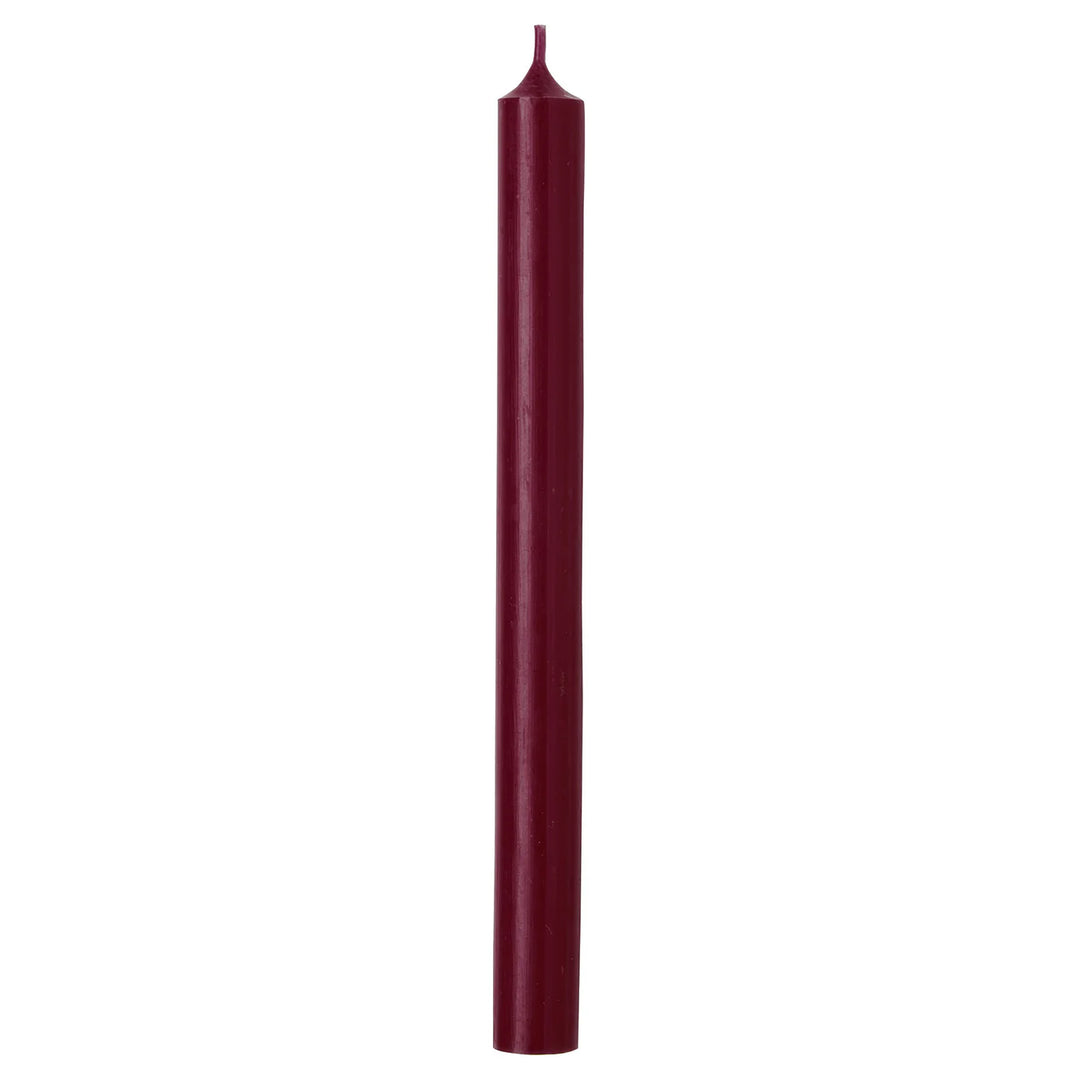 Red plum Cylinder Candle from Cornucopia Home's Ideal Home Range, 22x25cm, featuring a smooth, elegant design.