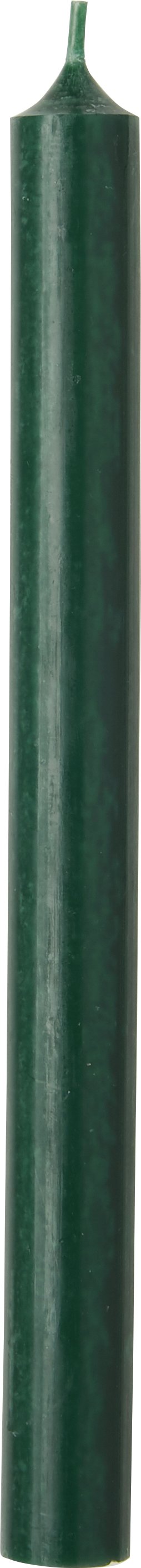 Dark green Cylinder Candle from the Ideal Home Range by Cornucopia Home and Gift, measuring 22x25cm.