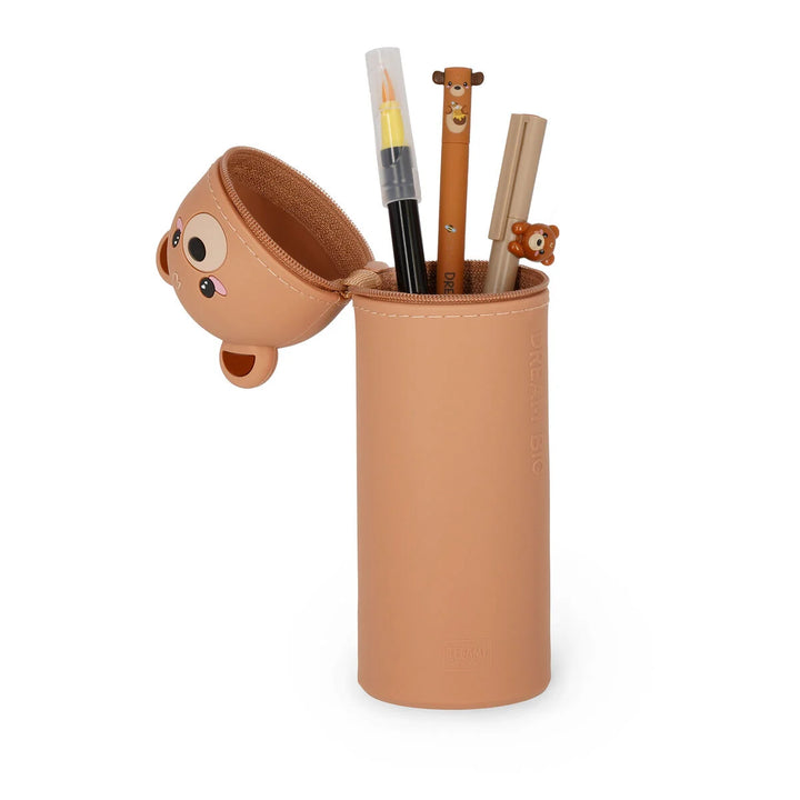 Legami 2 in 1 Silicone Pencil Case Kawaii - Teddy Bear