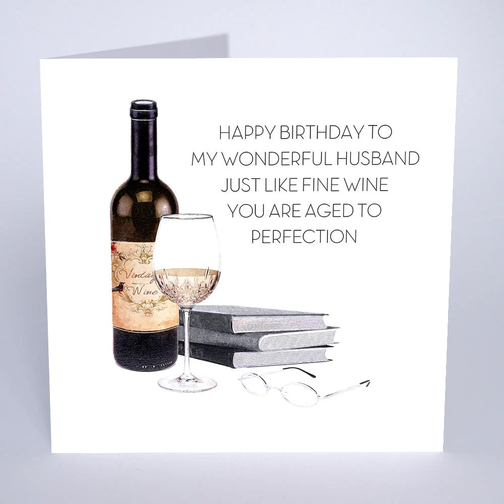 Five Dollar Shake Happy Birthday card for husband, featuring colorful design and heartfelt message, from Cornucopia Home and Gift.
