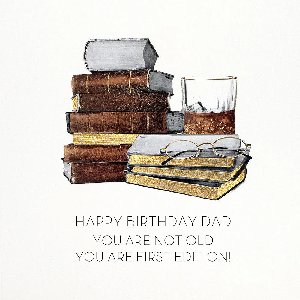 Five Dollar Shake King For The Day Dad birthday card by Cornucopia Worcester, featuring colorful birthday message and decorative design