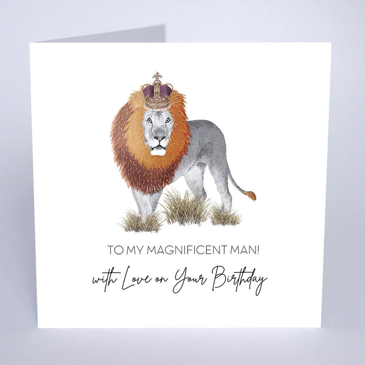 To My Magnificent Man card by Five Dollar Shake, featuring colorful floral design and heartfelt message, from Cornucopia Home and Gift.