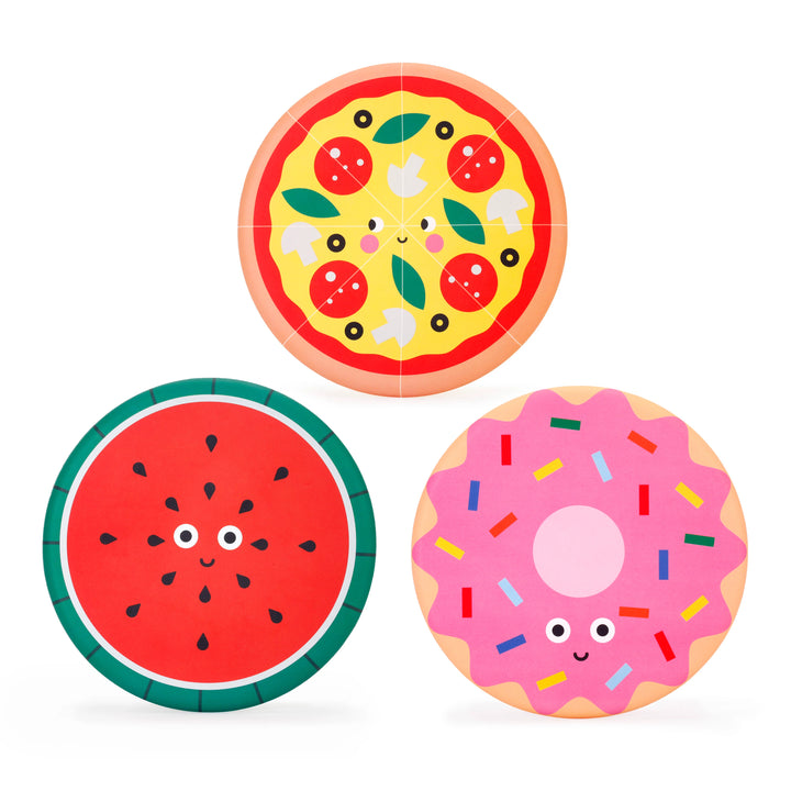 Kikkerland Flying Discs toy by Cornucopia Home and Gift, colorful plastic discs for outdoor play and flying fun.