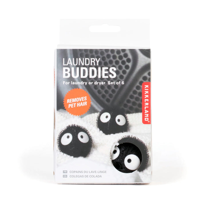 Kikkerland Cornucopia Home laundry balls for hair removal, shown in packaging, reusable and eco-friendly fabric softener alternative