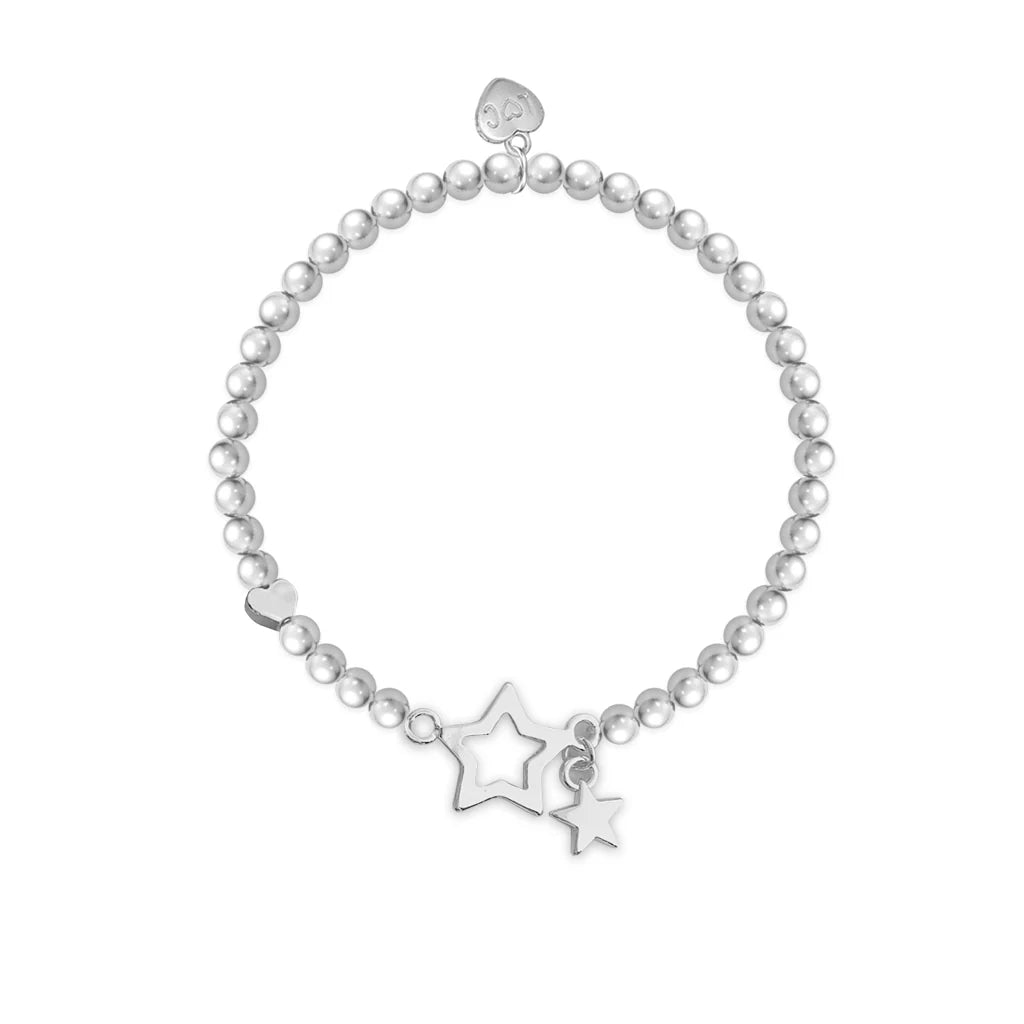 Life Charms Superstar Bracelet by Cornucopia Home and Gift featuring star-shaped charms on a delicate bracelet.