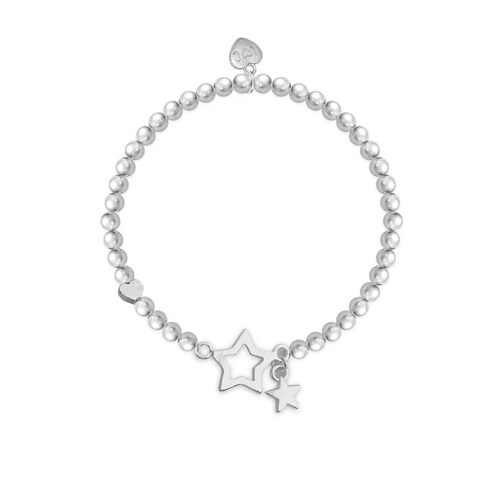 Life Charms Superstar Bracelet by Cornucopia Home and Gift featuring star-shaped charms on a delicate bracelet.