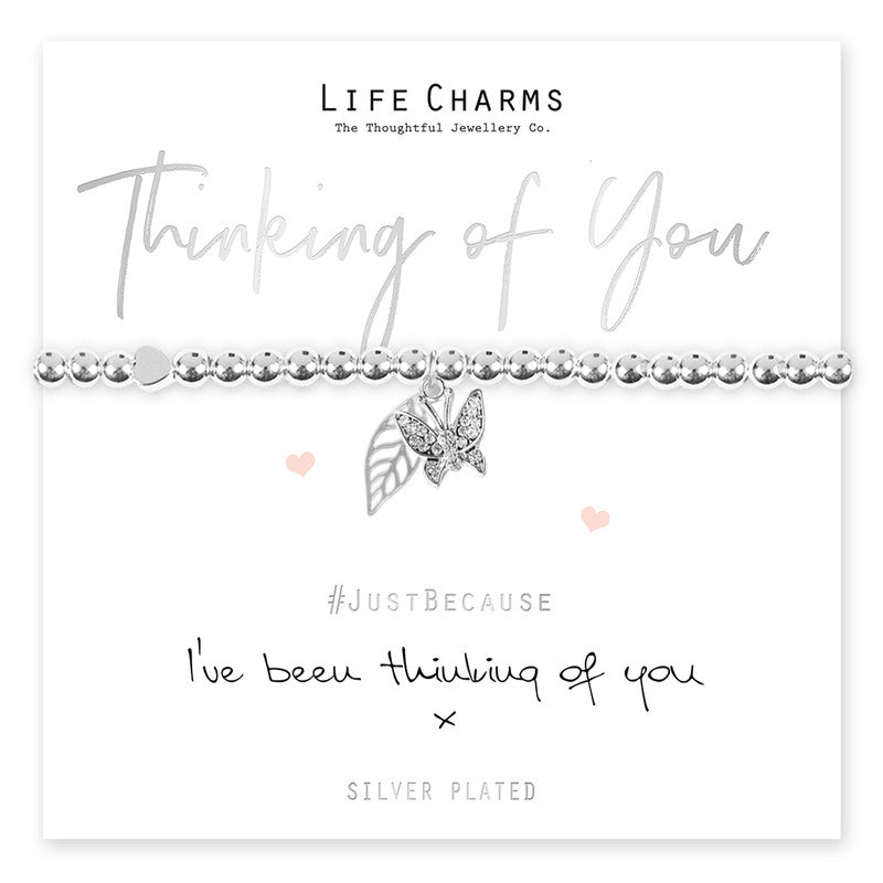 Thinking Of You bracelet from Cornucopia Home and Gift, a Life Charms jewelry piece with a heartfelt design and metal charm.