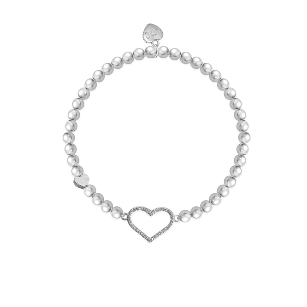Silver Lovely Wife bracelet with life charms from Cornucopia Home and Gift, featuring intricate charm designs on a delicate chain.