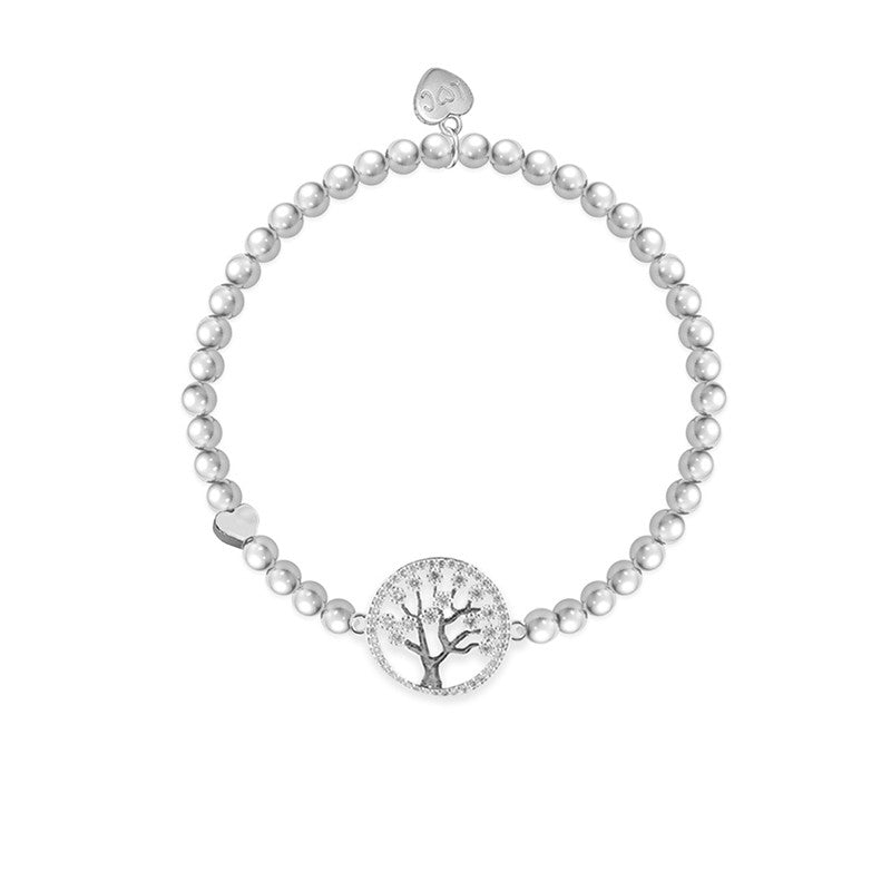 Family bracelet with life charms from Cornucopia Home and Gift, featuring silver-toned links and meaningful charm details.