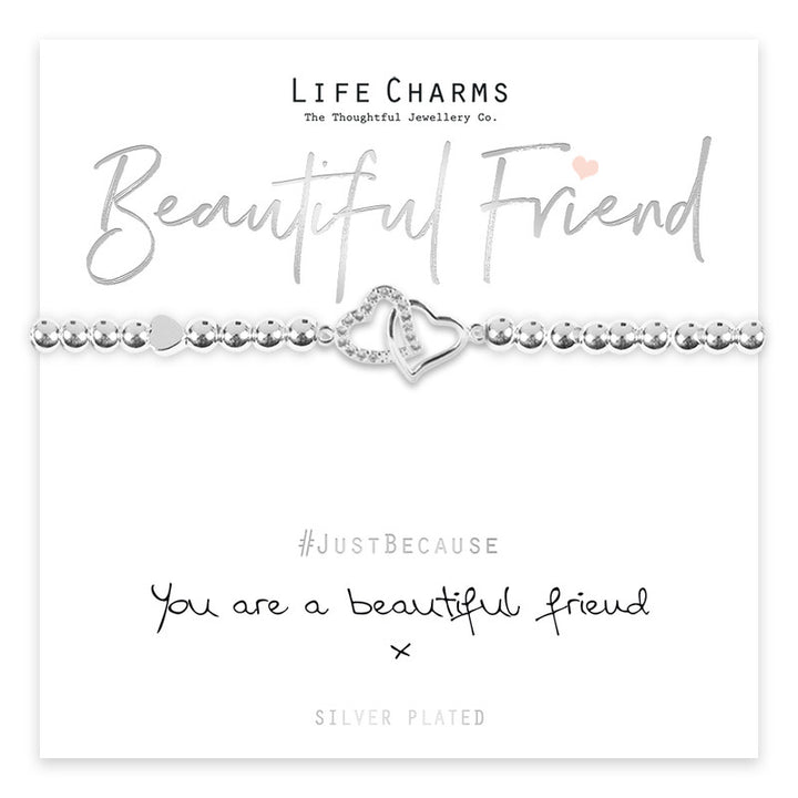 Friend bracelet with colorful life charms, crafted by Cornucopia Home and Gift, featuring vibrant beads and meaningful design.