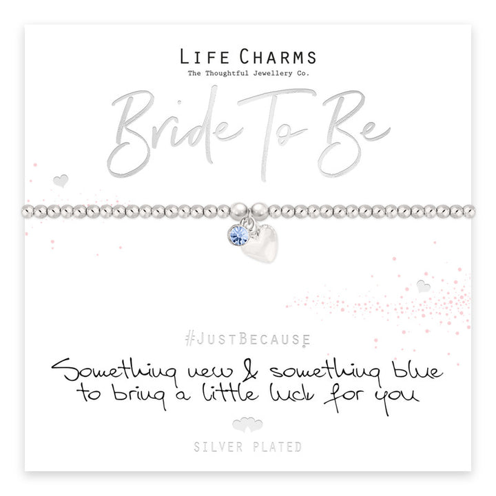 Bride To Be bracelet from Cornucopia Home and Gift with life charms featuring elegant design and delicate details.