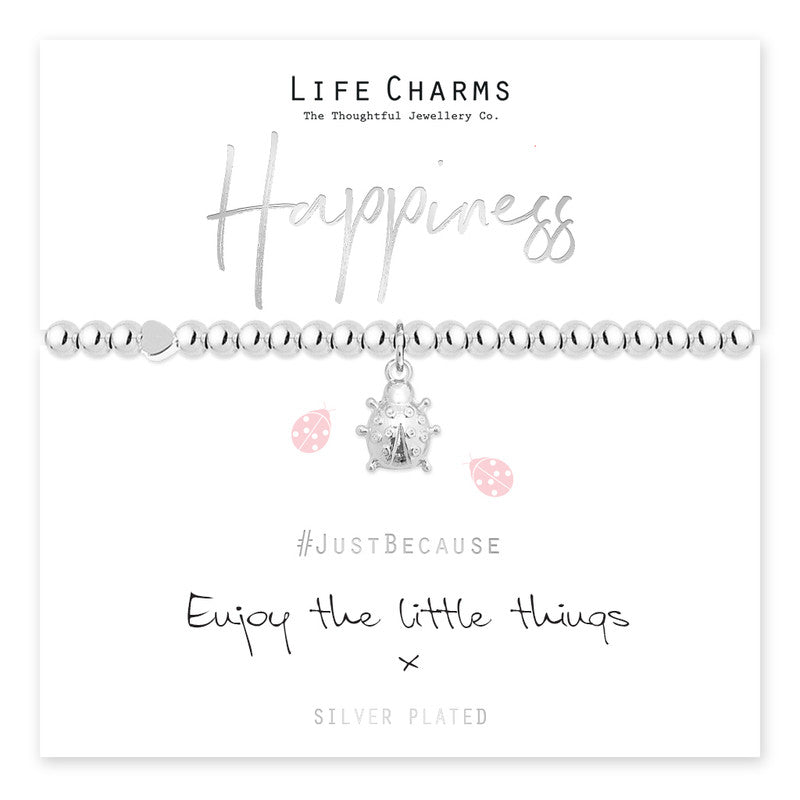Life charms Happiness Bracelet featuring colorful beads and charms, designed for positive energy and stylish accessories.