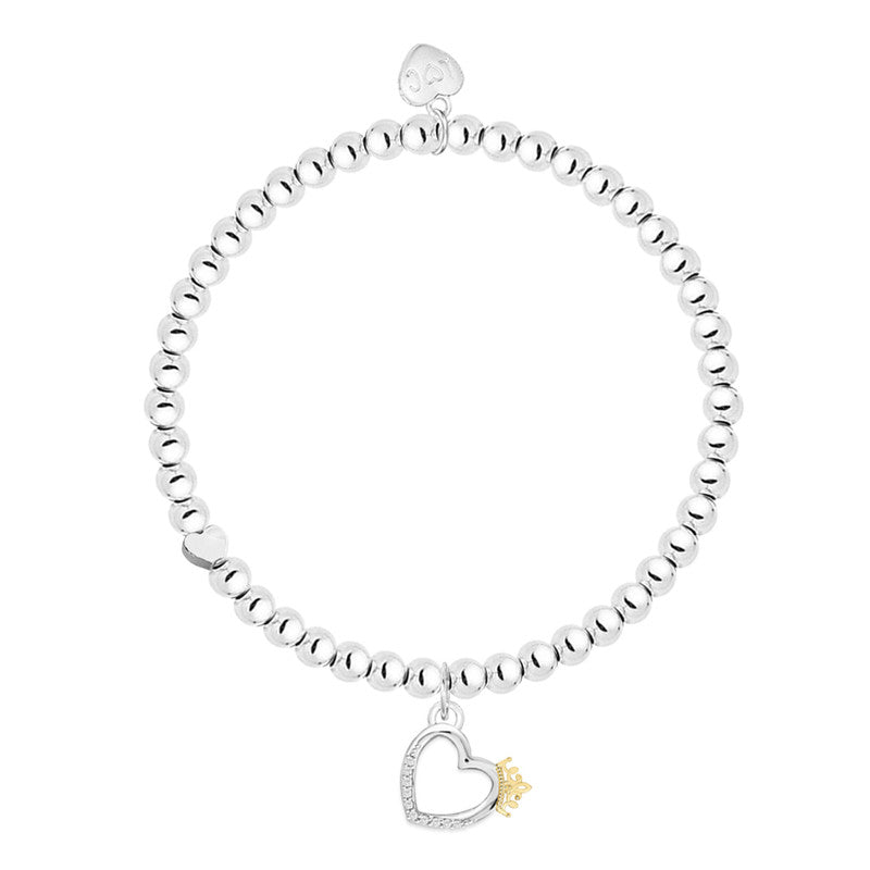 Life Charms Princess Bracelet featuring delicate charms in a stylish design, perfect for adding a regal touch to any outfit.