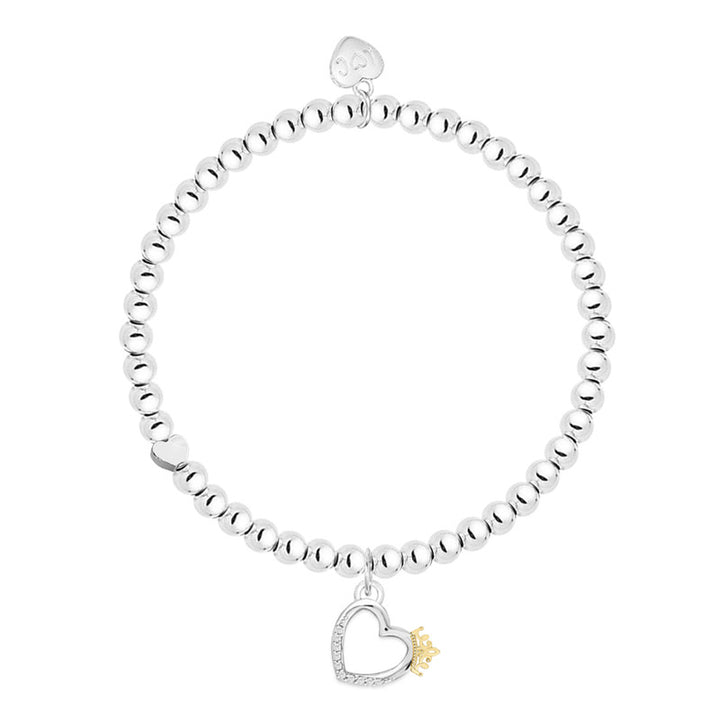 Life Charms Princess Bracelet featuring delicate charms in a stylish design, perfect for adding a regal touch to any outfit.