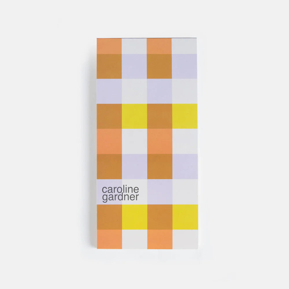 Caroline Gardner multi-flower natural list pad with floral design, perfect for jotting notes or shopping lists.