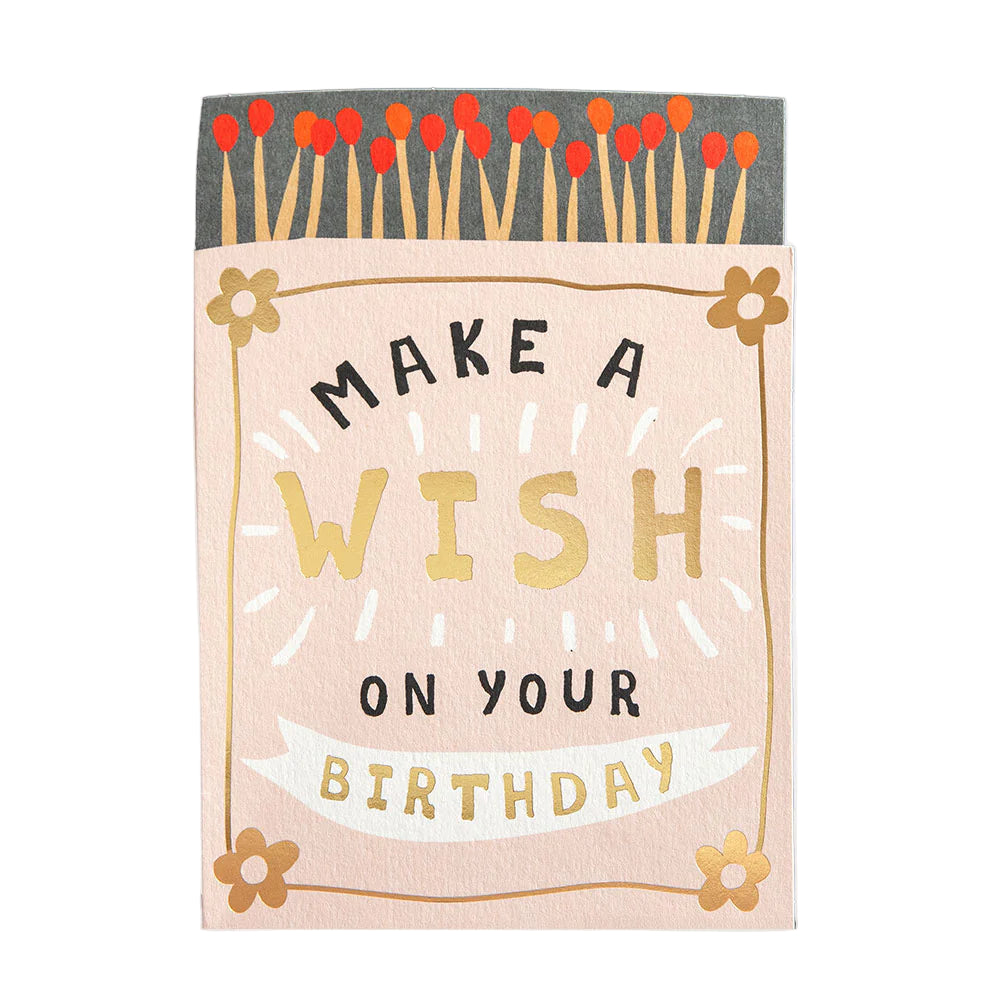 Make A Wish birthday card by Caroline Gardner featuring colorful, whimsical design perfect for celebrating special occasions.