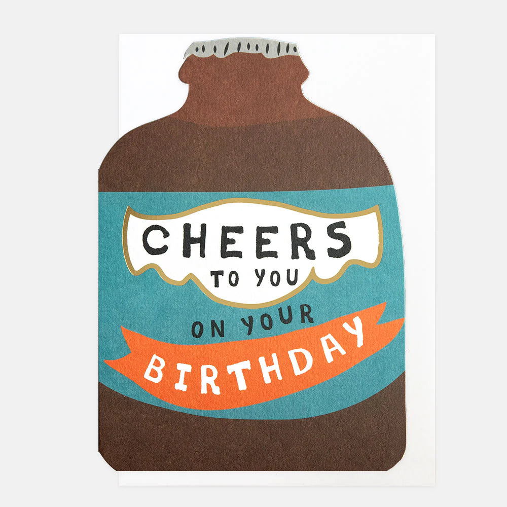 Caroline Gardner "Cheers To You" birthday card with colorful, cheerful design, perfect for celebrating special occasions.