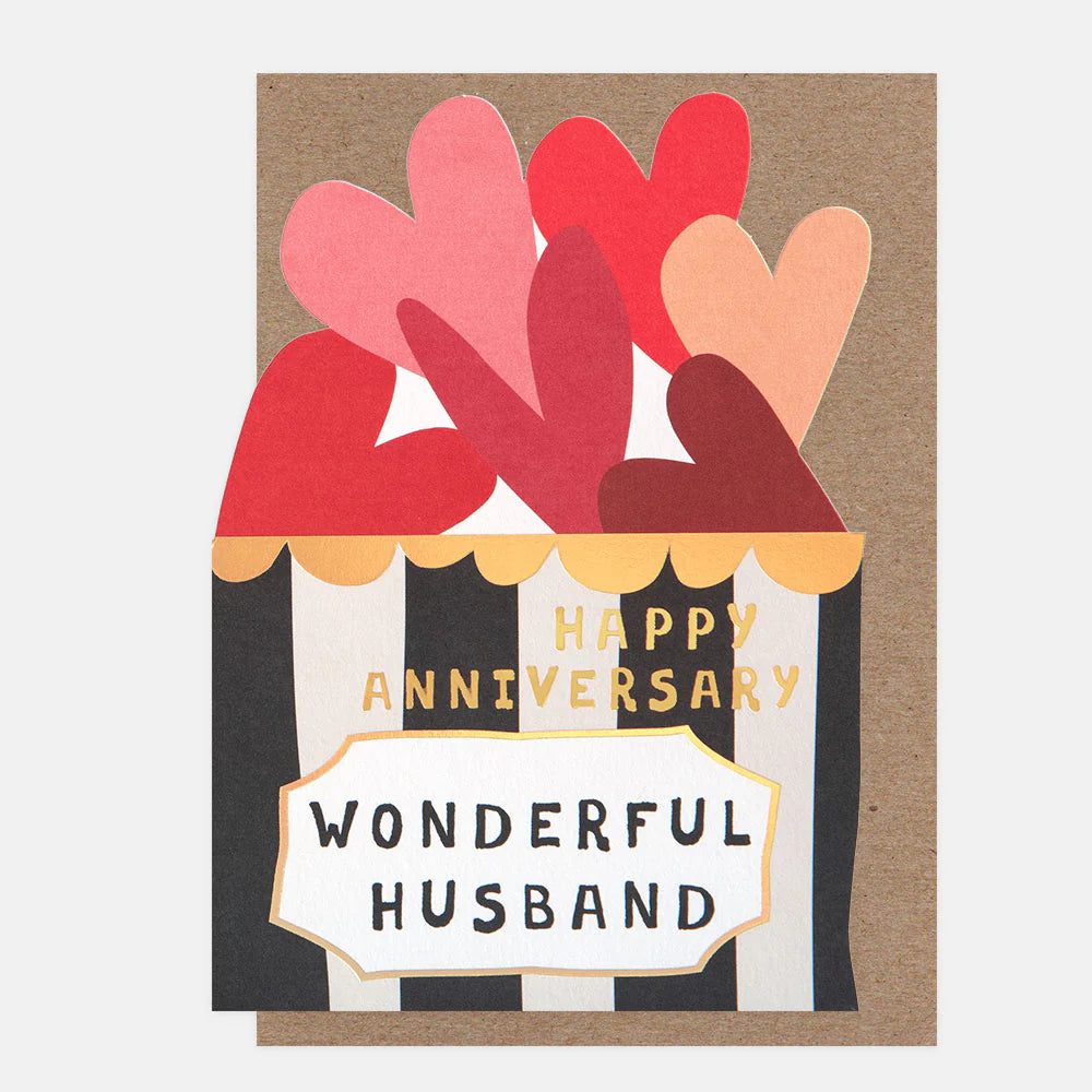 Happy Anniversary Wonderful Husband Card