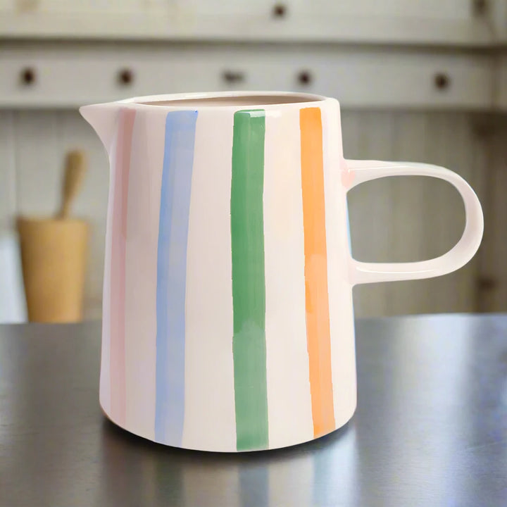 Caroline Gardner Multi Stripe Large Jug