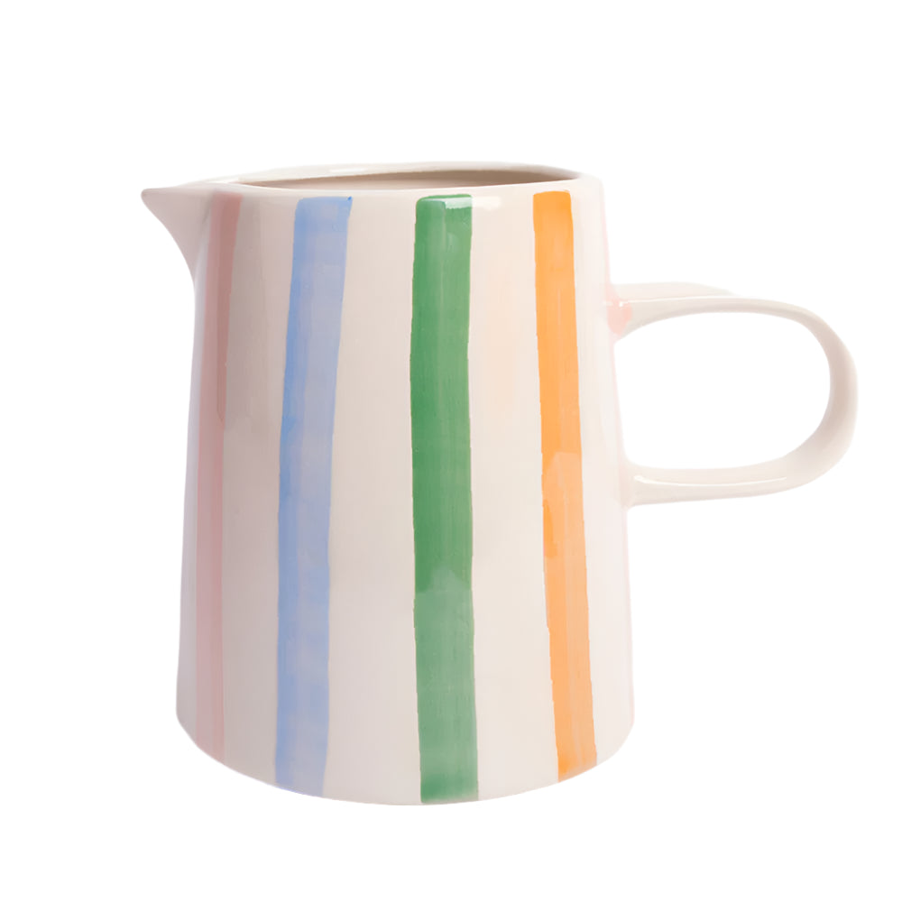 Caroline Gardner Multi Stripe Large Jug