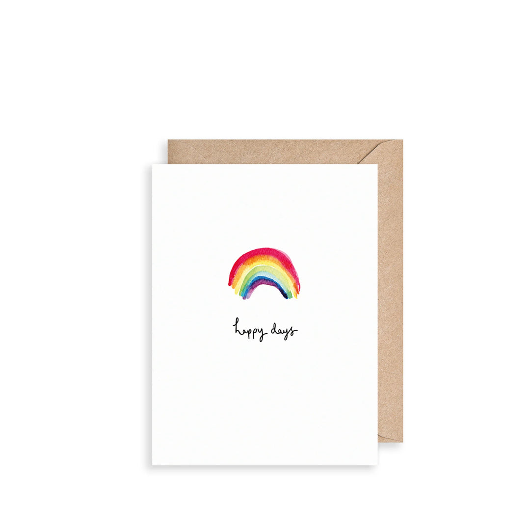 Rainbow Happy Days Mini Card