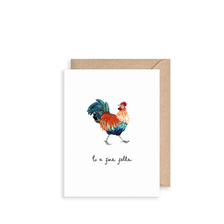 Chicken To a Fine Fella Mini Card