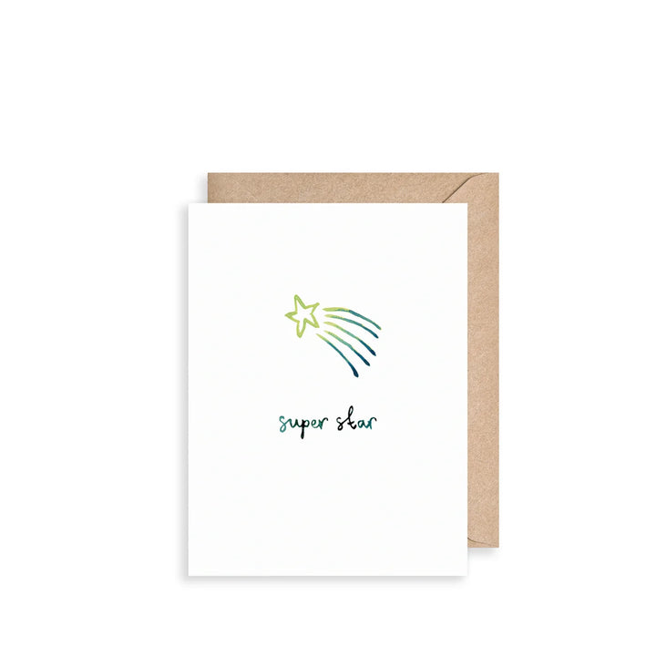 Super Star (Green) Mini Card
