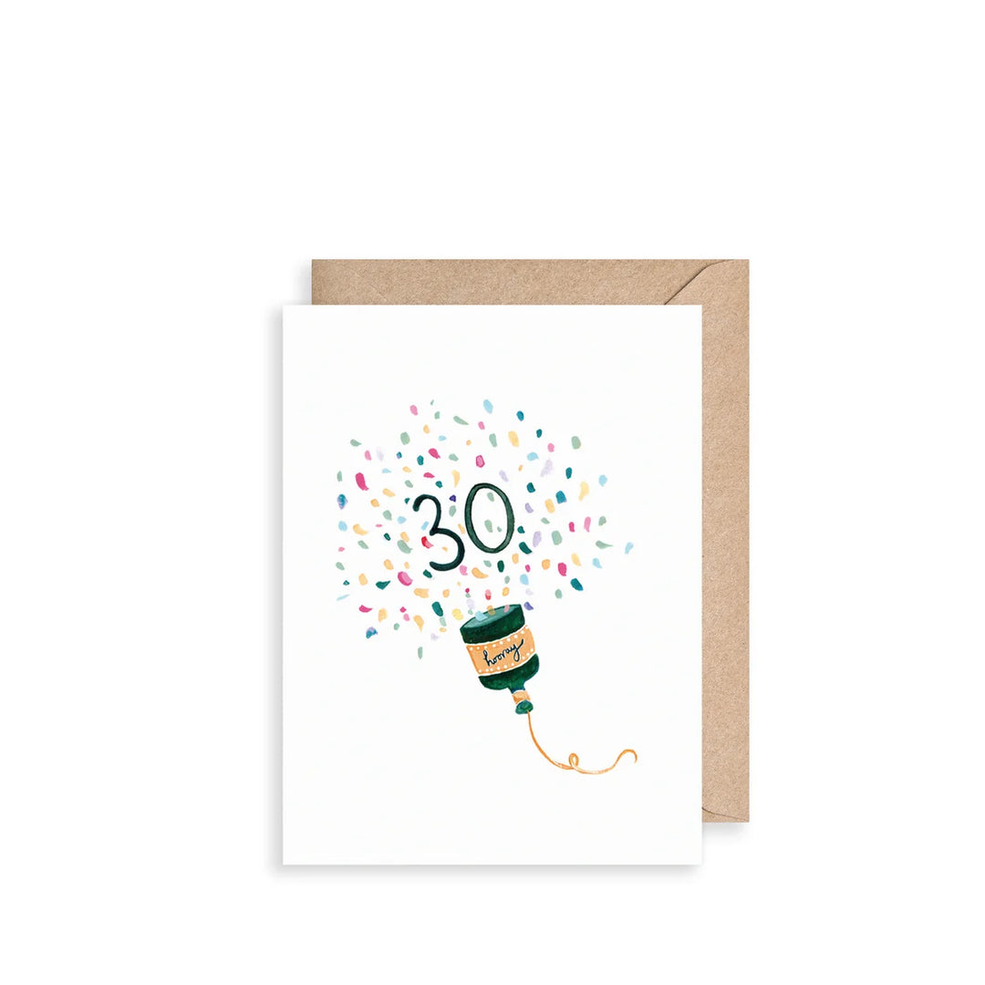 30 - Hooray 30th Birthday Mini Card