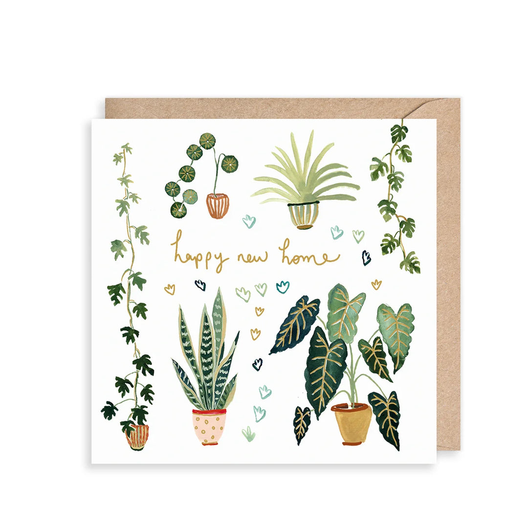 Plants Happy New Home Card