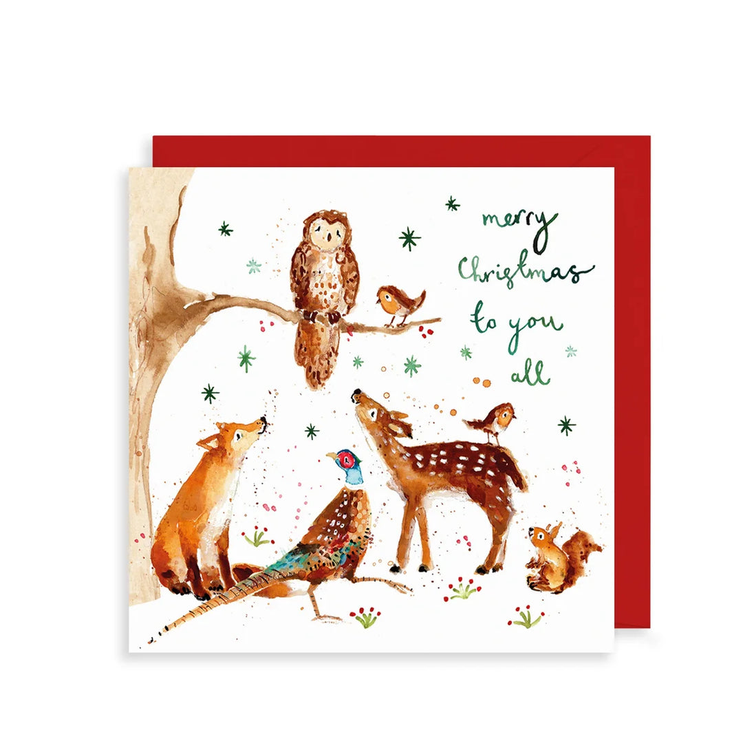 For the One I Love at Christmas Cats Card