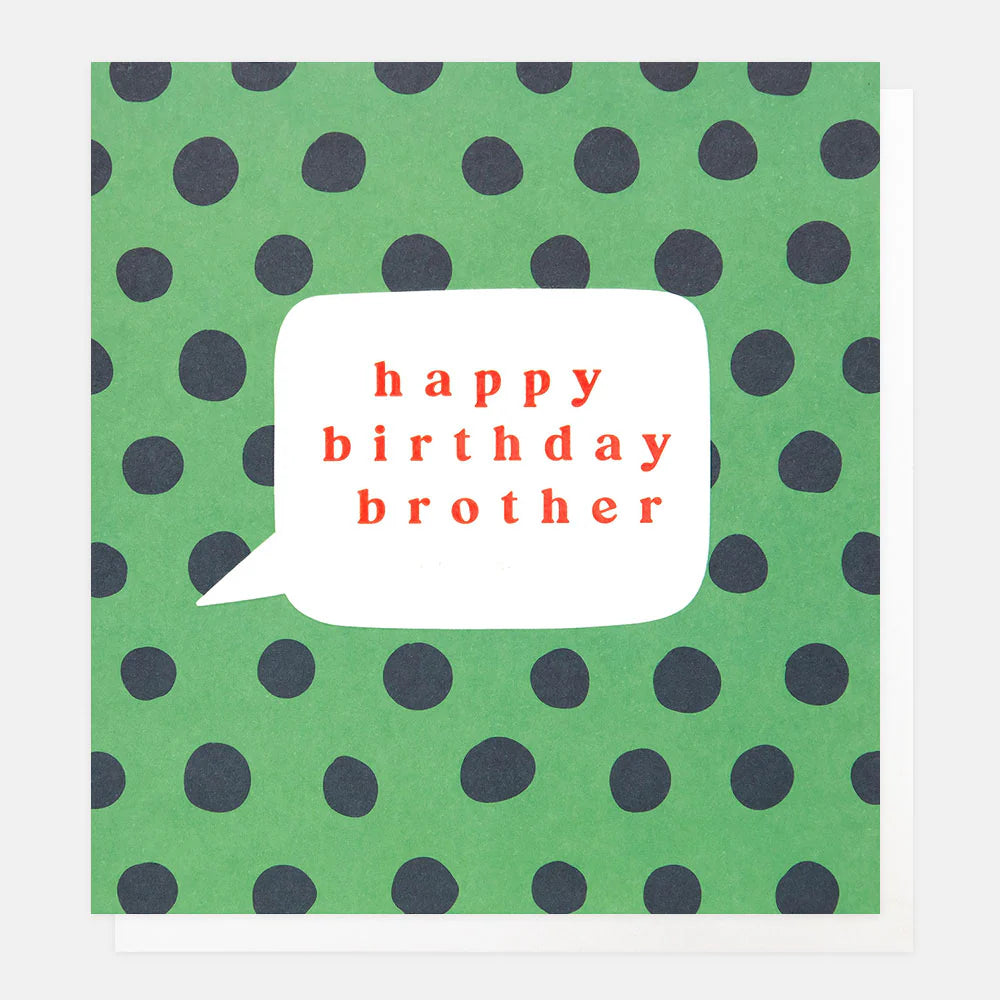 Brother birthday card by Caroline Gardner featuring colorful floral design, perfect for celebrating and sending birthday wishes.