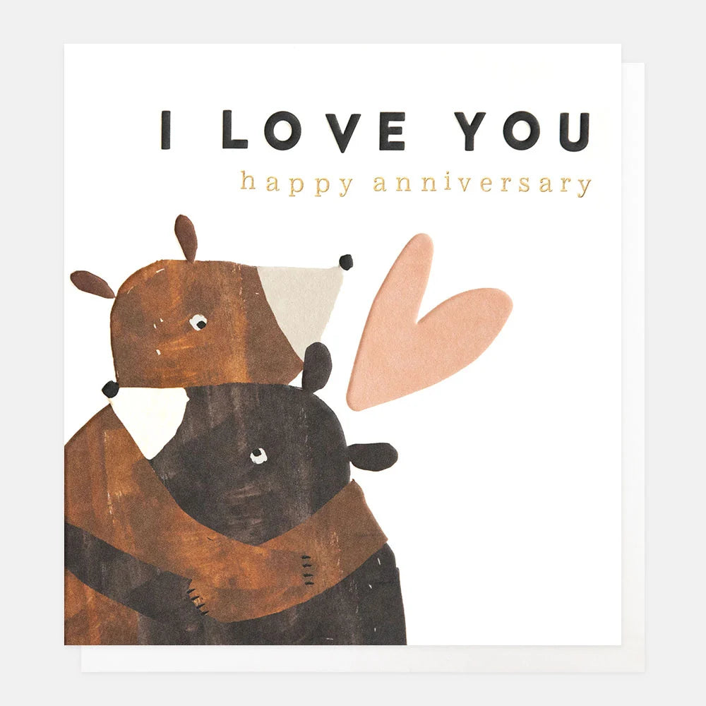 I Love You Anniversary Bears Card