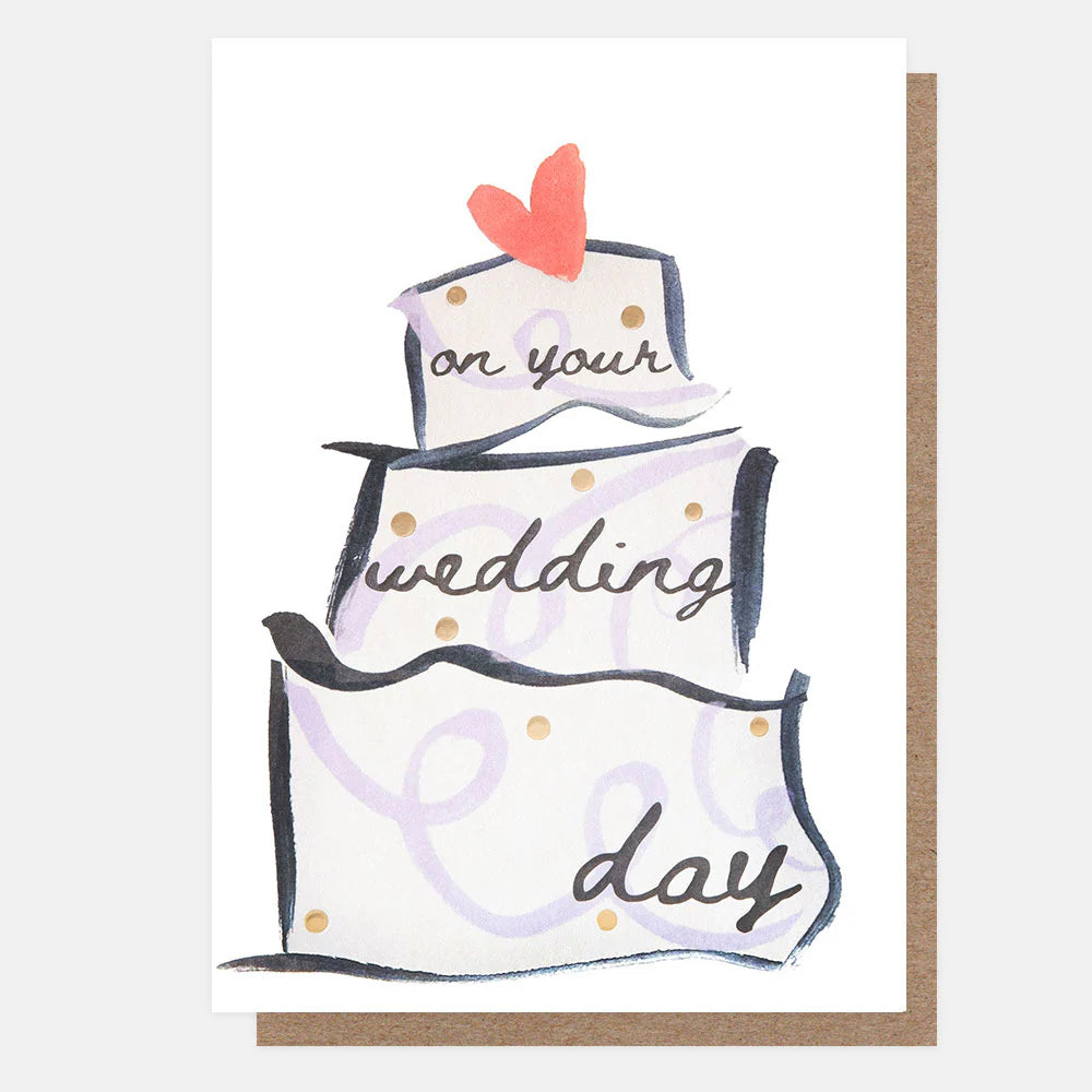 On Your Wedding Day Cake Card