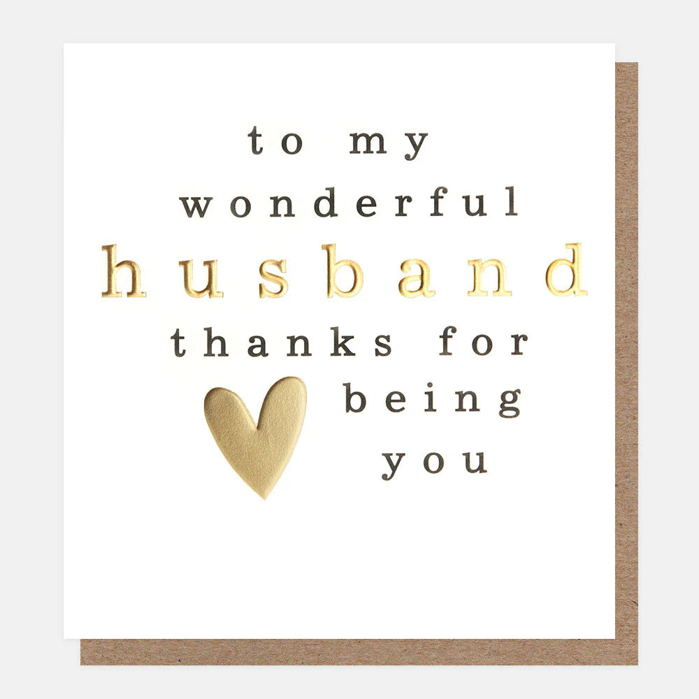 Caroline Gardner husband birthday card featuring cheerful, colorful design with celebratory message, perfect for special occasions.