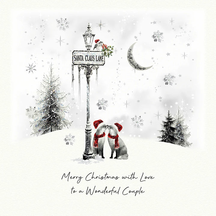 Wonderful Couple Christmas Card - With Love