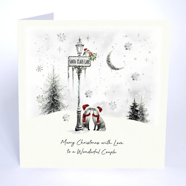 Wonderful Couple Christmas Card - With Love