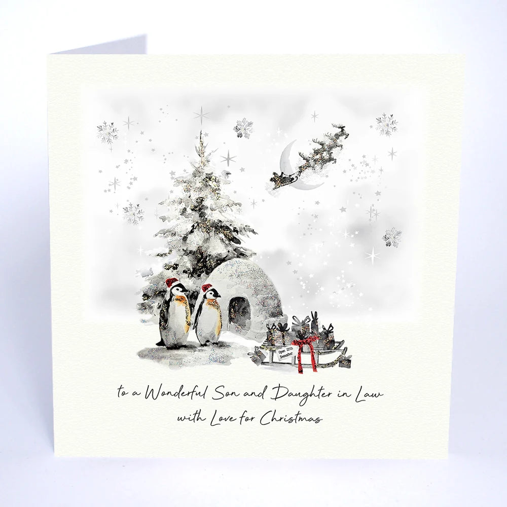 Son &amp; Daughter-in-Law Christmas Card - With Love